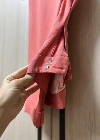 36 Beden Pembe Midi Kadın Kumaş Pantolon
