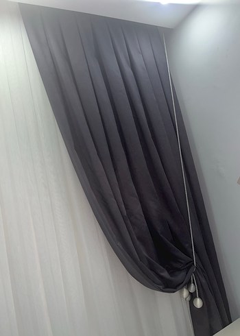 Gri Modern Desensiz Fon Perde - Görsel 3