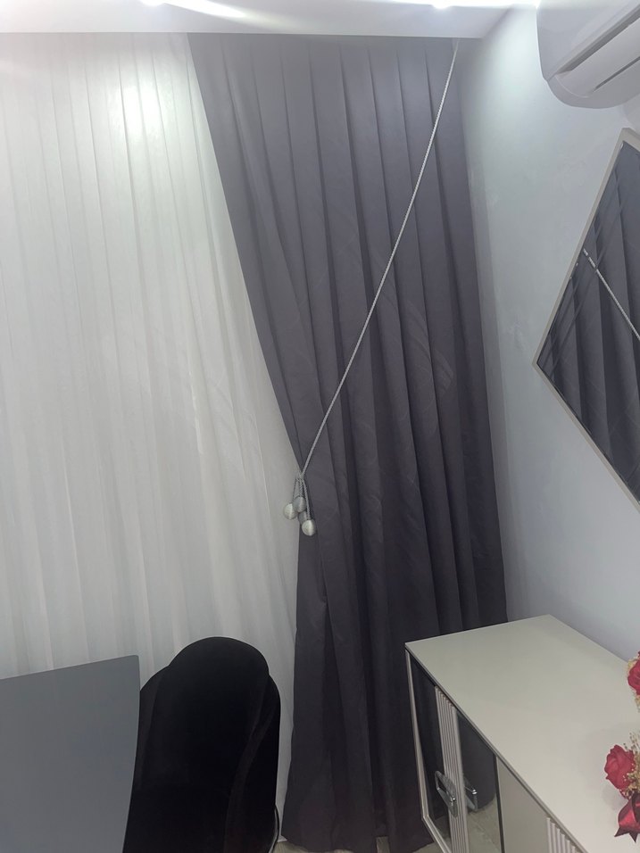 Gri Modern Desensiz Fon Perde - Görsel 2