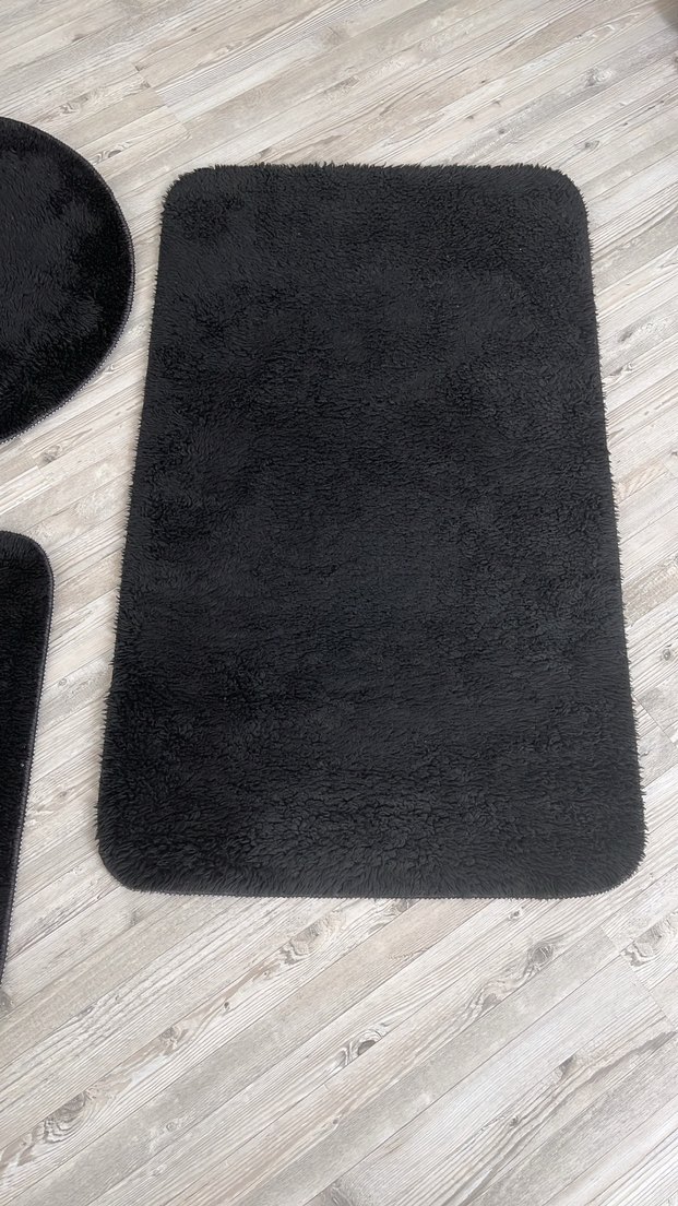 Siyah Yumuşak Banyo Paspası Seti - Görsel 2