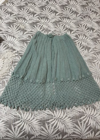 Bohem Tarzı Örgü Kız Pançosu - Görsel 3