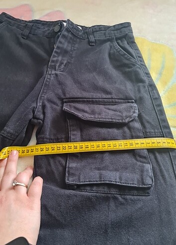 38 Beden siyah Renk Kargo pantolon
