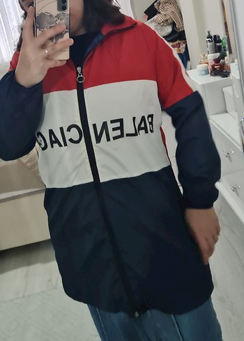 balencage Renkli Kadın yağmurluk - Görsel 4