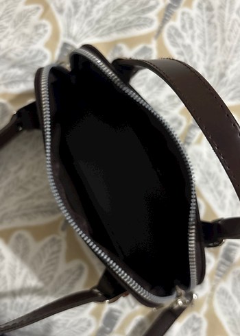 Kahverengi Deri Kadın Çanta - Görsel 4