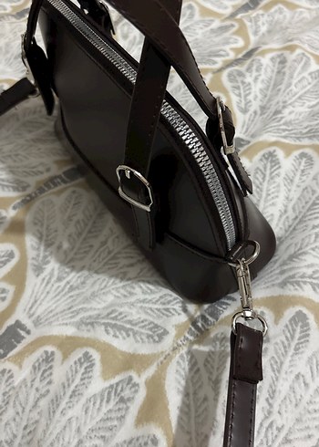 Kahverengi Deri Kadın Çanta - Görsel 3