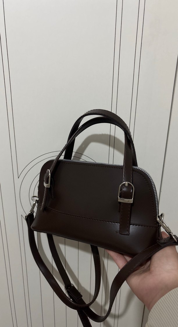 Kahverengi Deri Kadın Çanta - Görsel 2