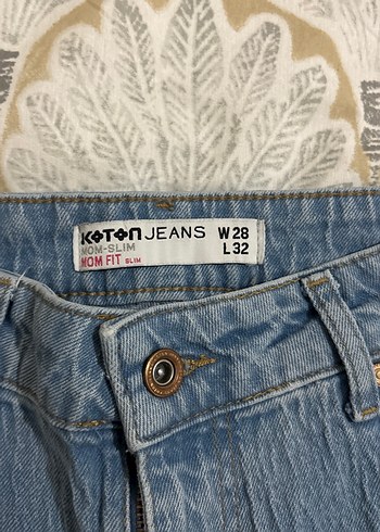 Kadın Mavi Denim Pantolon - Görsel 4