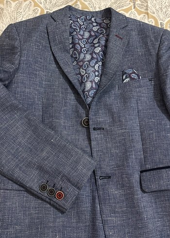 Erkek çocuk mavi Modern Klasik Takım Elbise - Görsel 6