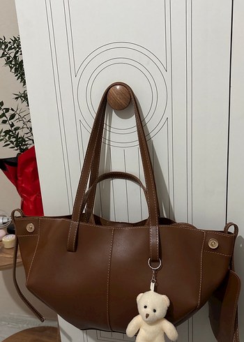 Kahverengi Deri Kadın Çanta - Görsel 4