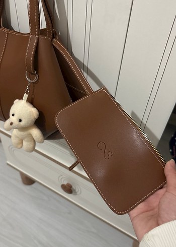 Kahverengi Deri Kadın Çanta - Görsel 2