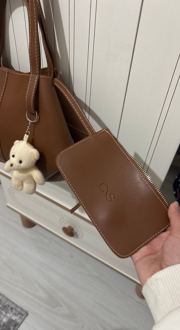 Kahverengi Deri Kadın Çanta - Görsel 2