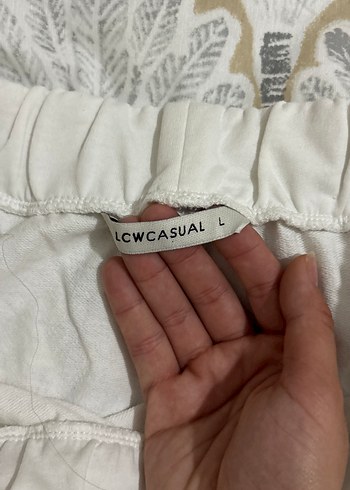 LCW beyaz eşofman - Görsel 3