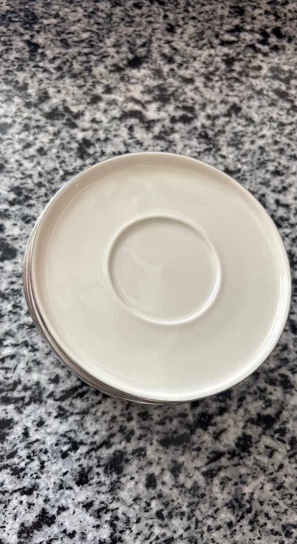 Beyaz Ağaç Desenli Seramik Fincan Seti - Görsel 2