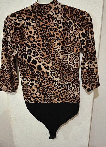 Diğer Bodysuit leopar bluz