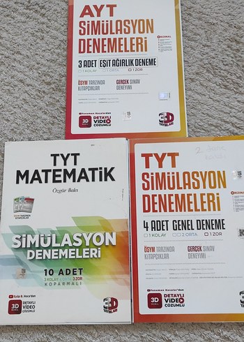 AYT ve TYT Simülasyon Denemeleri ve Matematik Kitapları