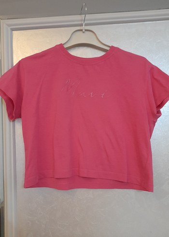 Kız Çocuk Pembe Kısa Kollu Basic Tişört