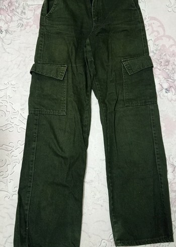 Haki Yeşili Kadın Kargo Pantolon - Görsel 3