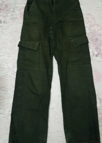 Haki Yeşili Kadın Kargo Pantolon - Görsel 2