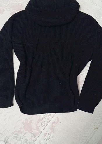 Siyah Balıkçı Yaka Triko Kadın Kazak - Görsel 2