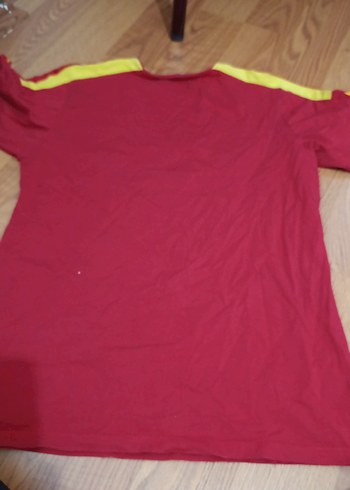 sarı kırmızı unisex bisiklet yaka taraftar tişörtü - Görsel 3