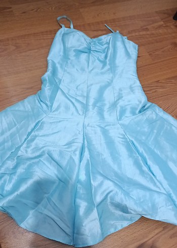 Mavi Drapeli Elbise - Görsel 2