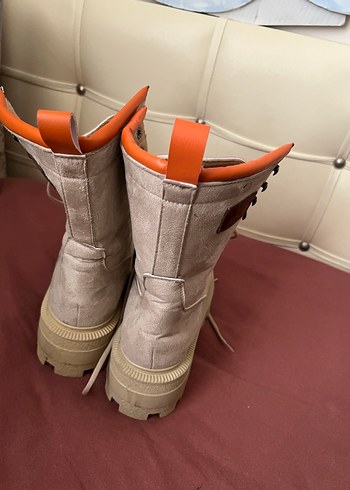 Bej Süet Kadın Günlük Dolgu Topuklu Bot - Görsel 3