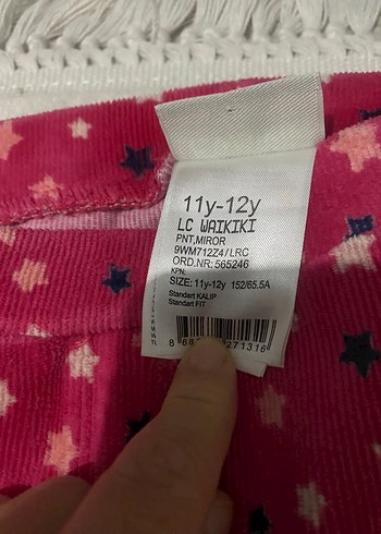 Pembe Yıldız Desenli Kız Taytı - Görsel 2