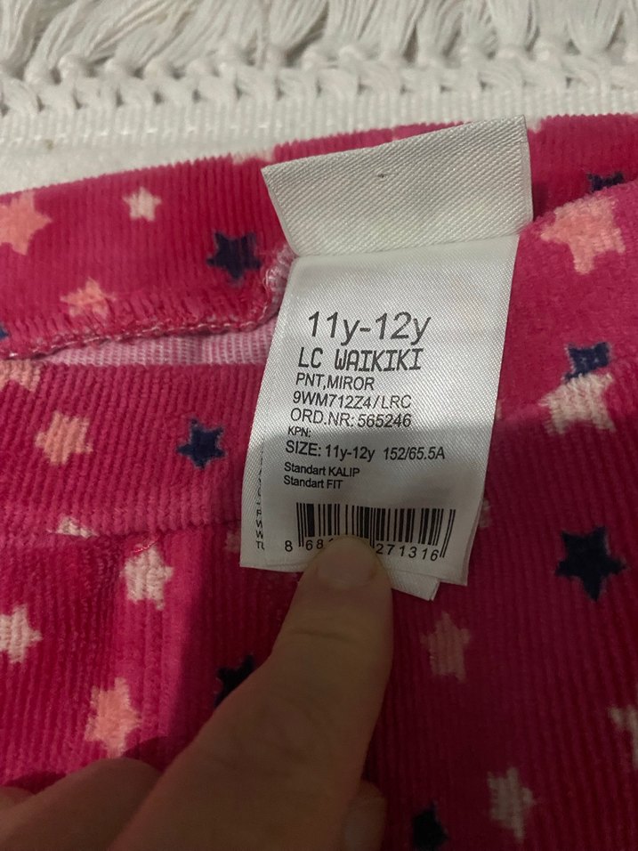 Pembe Yıldız Desenli Kız Taytı - Görsel 2