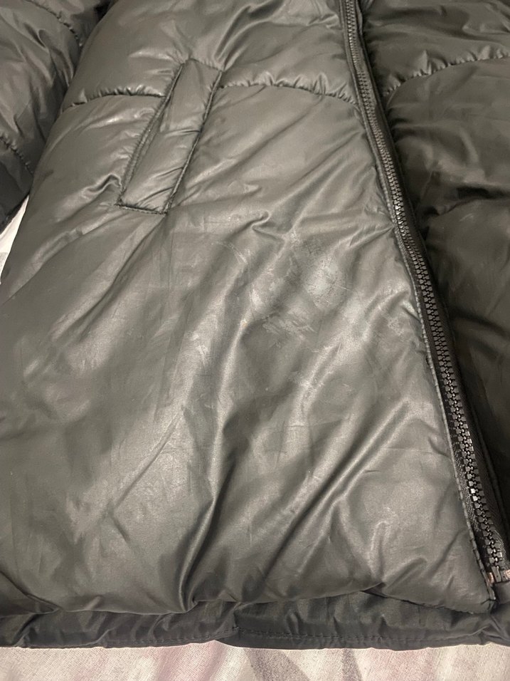 Kürklü Siyah Uzun kız çocuk Kışlık Mont - Görsel 4