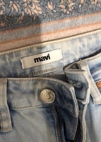 27 Beden Mavi Normal Boy Kadın Denim Pantolon