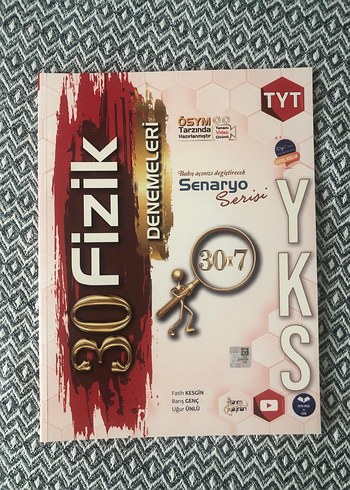 TYT Fizik 30 Denemeleri Sınav Hazırlık Kitabı