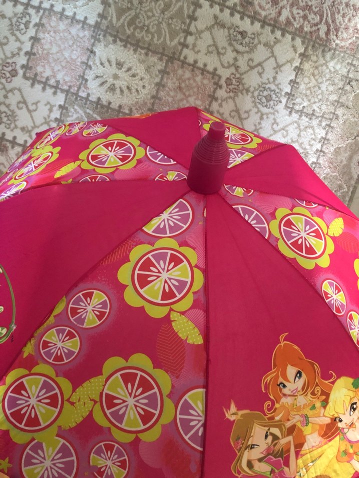 Winxli Pembe Çocuk Şemsiye - Görsel 4
