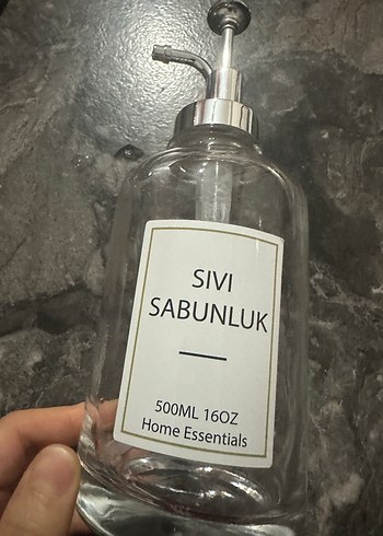 Cam Sıvı Sabunluk Pompalı - Görsel 2