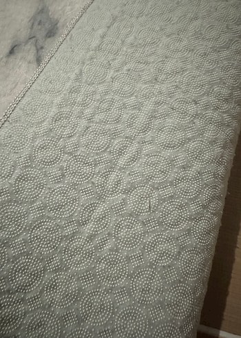 Soyut Desenli Beyaz Gri Halı - Görsel 4