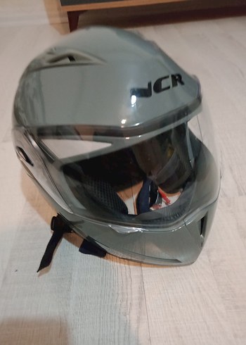 NCR Çene Açılabilir Gri Kask - Görsel 2