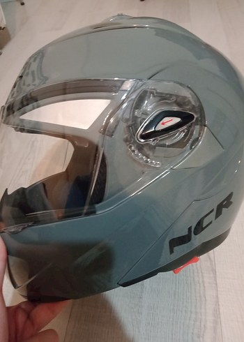 NCR Çene Açılabilir Gri Kask - Görsel 4