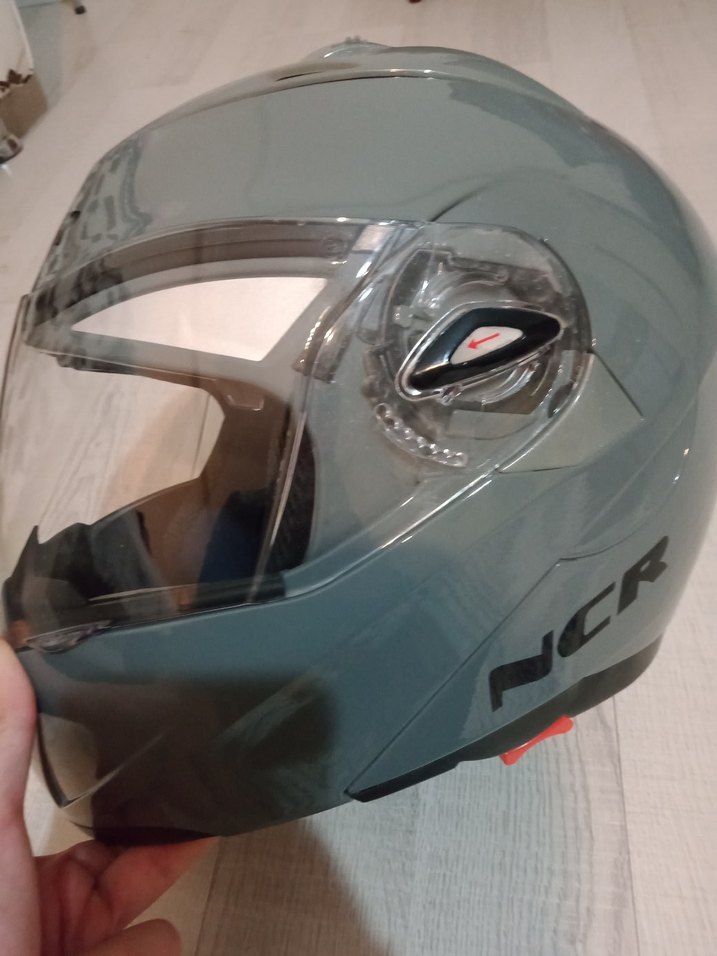 NCR Çene Açılabilir Gri Kask - Görsel 4