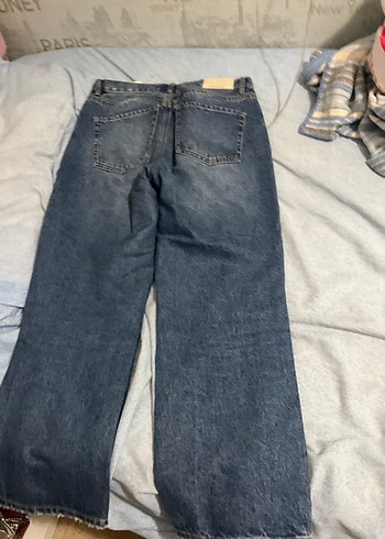 Stradivarius Gri Loose Fit Kadın Kot Pantolon stradivarius d96