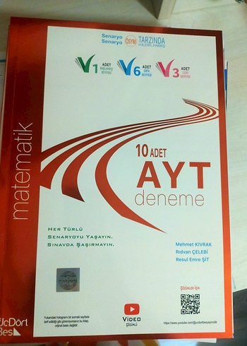 10 Adet AYT Matematik Deneme Kitabı