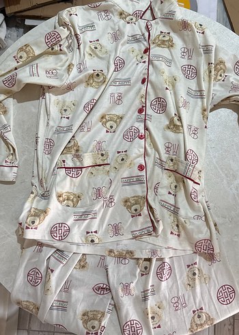 Baskılı Uzun Kollu Kadın Pijama Takımı