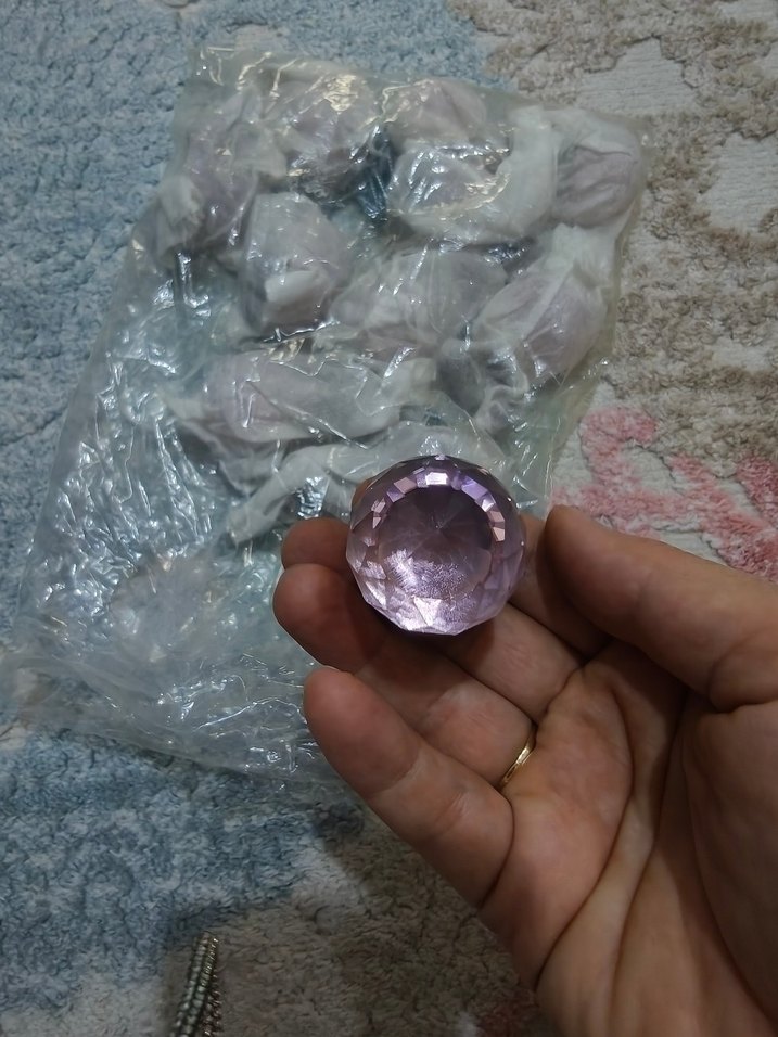 Pembe Kristal Dolap Kulbu 11 adet mevcut toplu satış - Görsel 3