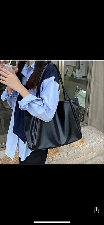 siyah tote çanta