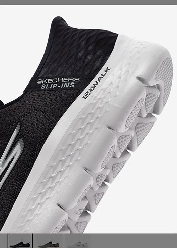 Skechers Go Walk Flex New World Erkek Siyah Beyaz Spor Ayakkabı - Görsel 7