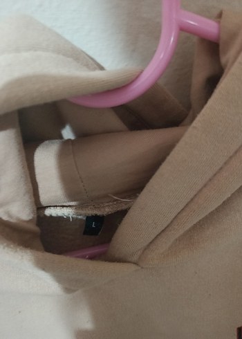 Diğer Bej Kapüşonlu Kadın Sweatshirt