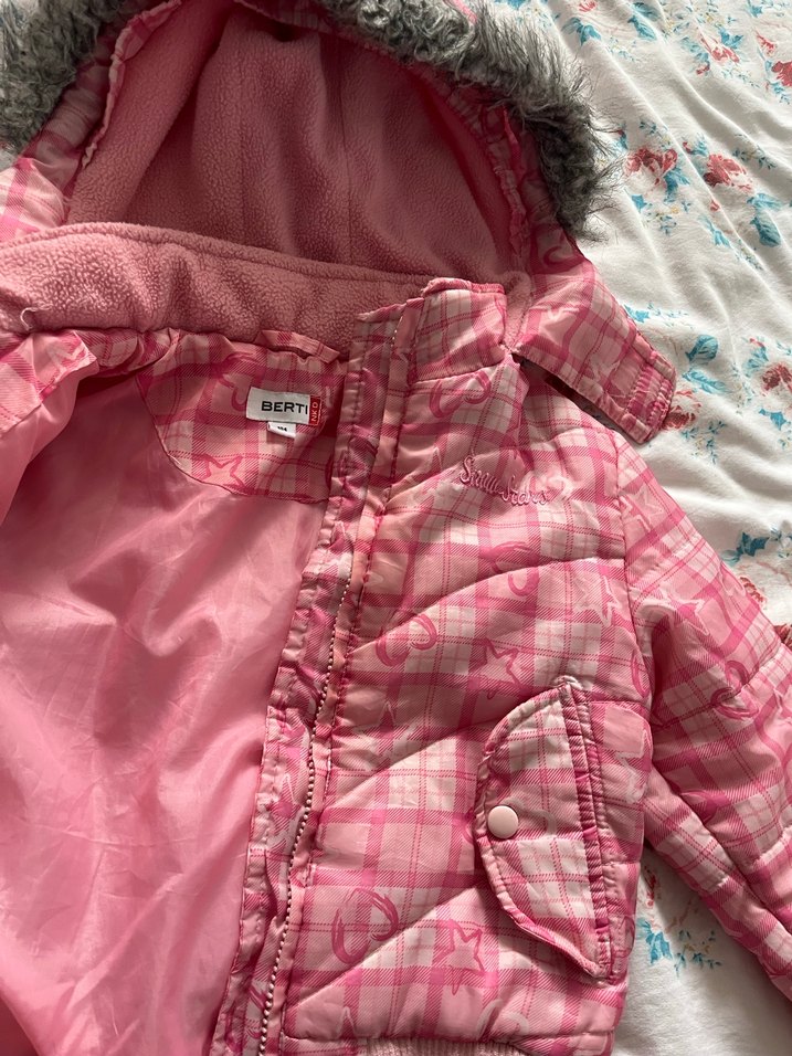 Pembe Fermuarlı Kız Çocuk Mont - Görsel 3