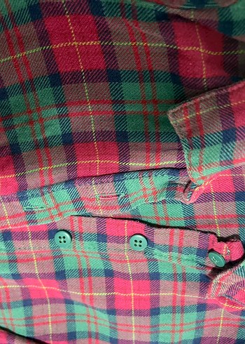 Renkli Düğmeli çocuk Gömlek - Görsel 2