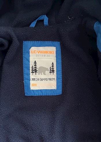 Koyu Mavi Erkek Çocuk Kapüşonlu Mont - Görsel 4