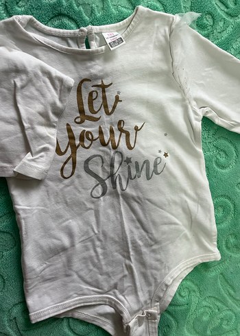 Parlak Yazılı Beyaz Kız Bebek Çıtçıtlı Body - Görsel 3