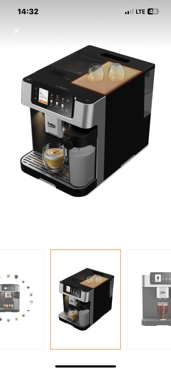 Beko Gri Beyaz Otomatik Kahve Makinesi - Görsel 2