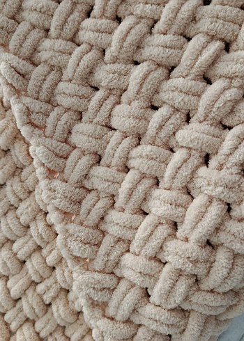 Bej Örgü Çocuk Battaniyesi - Görsel 2